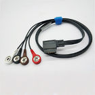 Compatible HP Digitrak XT Holter recorder ECG Cable 1metre Snap type AHA standard for Patient Monitor